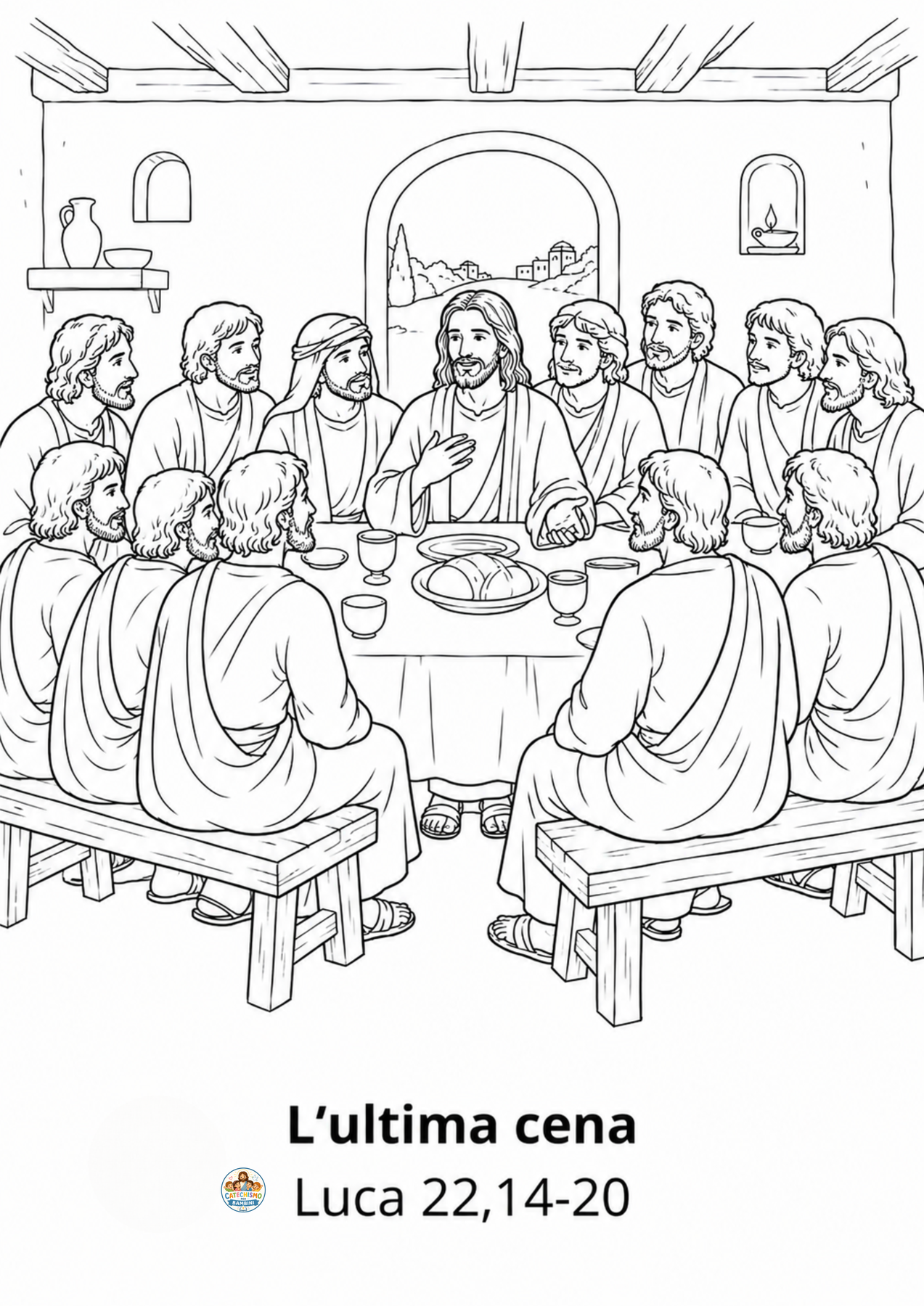Disegno da colorare: L'ultima cena