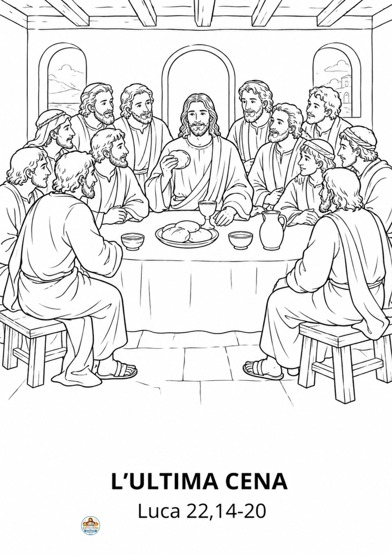 Disegno da colorare: L'Ultima Cena