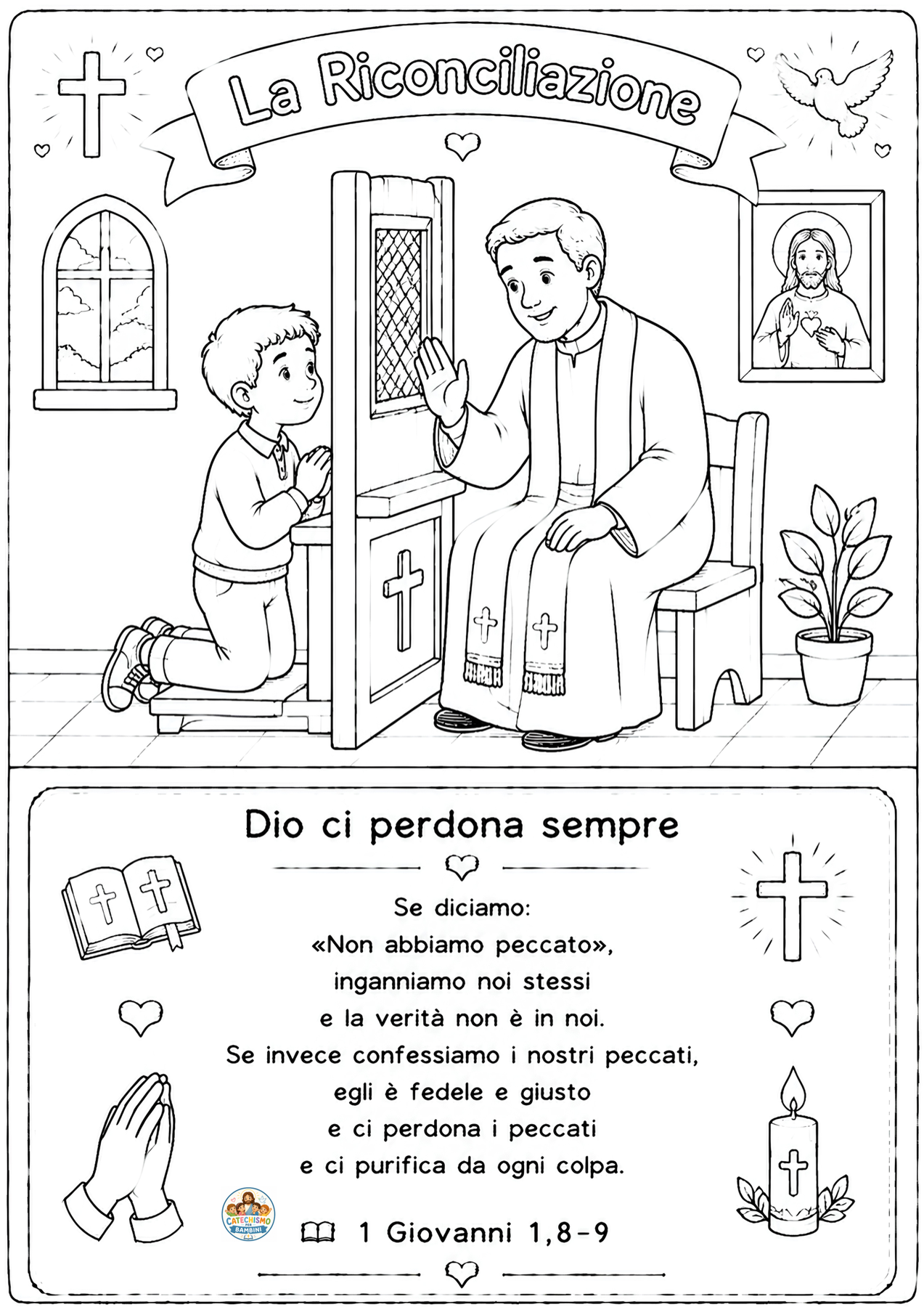 Disegno da colorare: La Riconciliazione