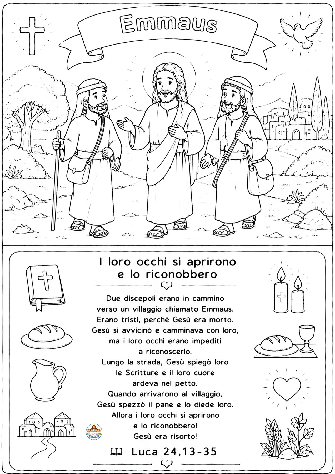 Disegno da colorare: Emmaus