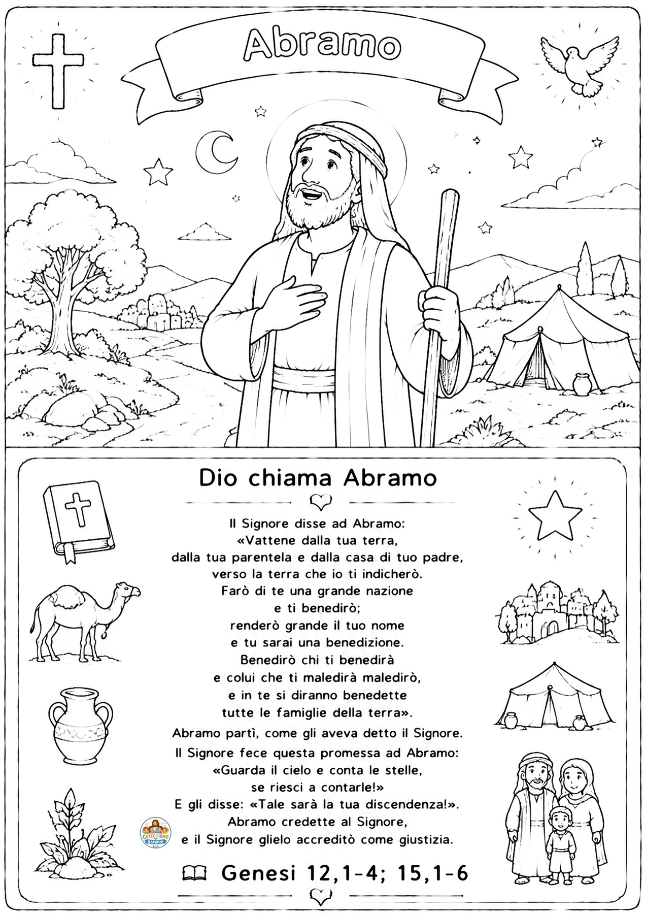Disegno da colorare: Abramo