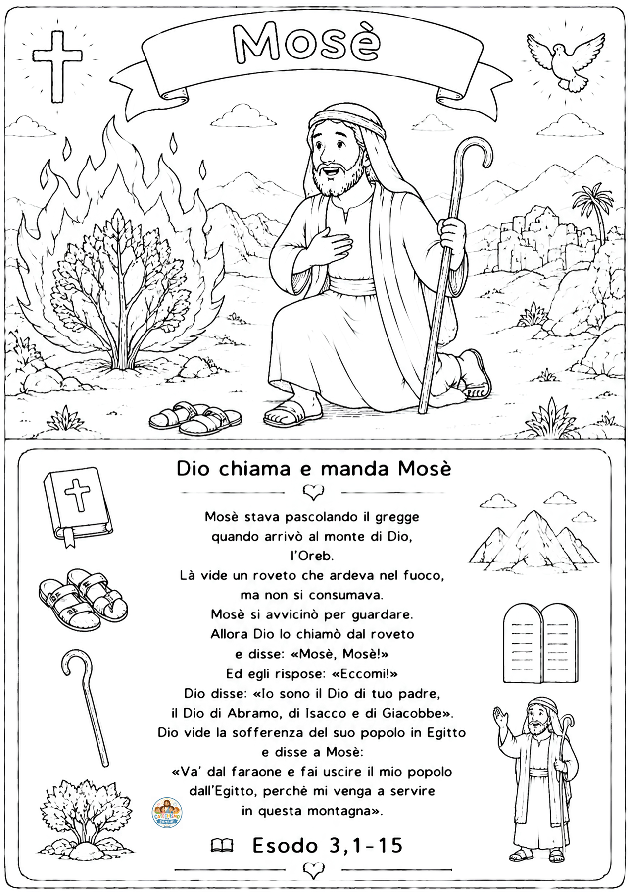 Disegno da colorare: Mosè