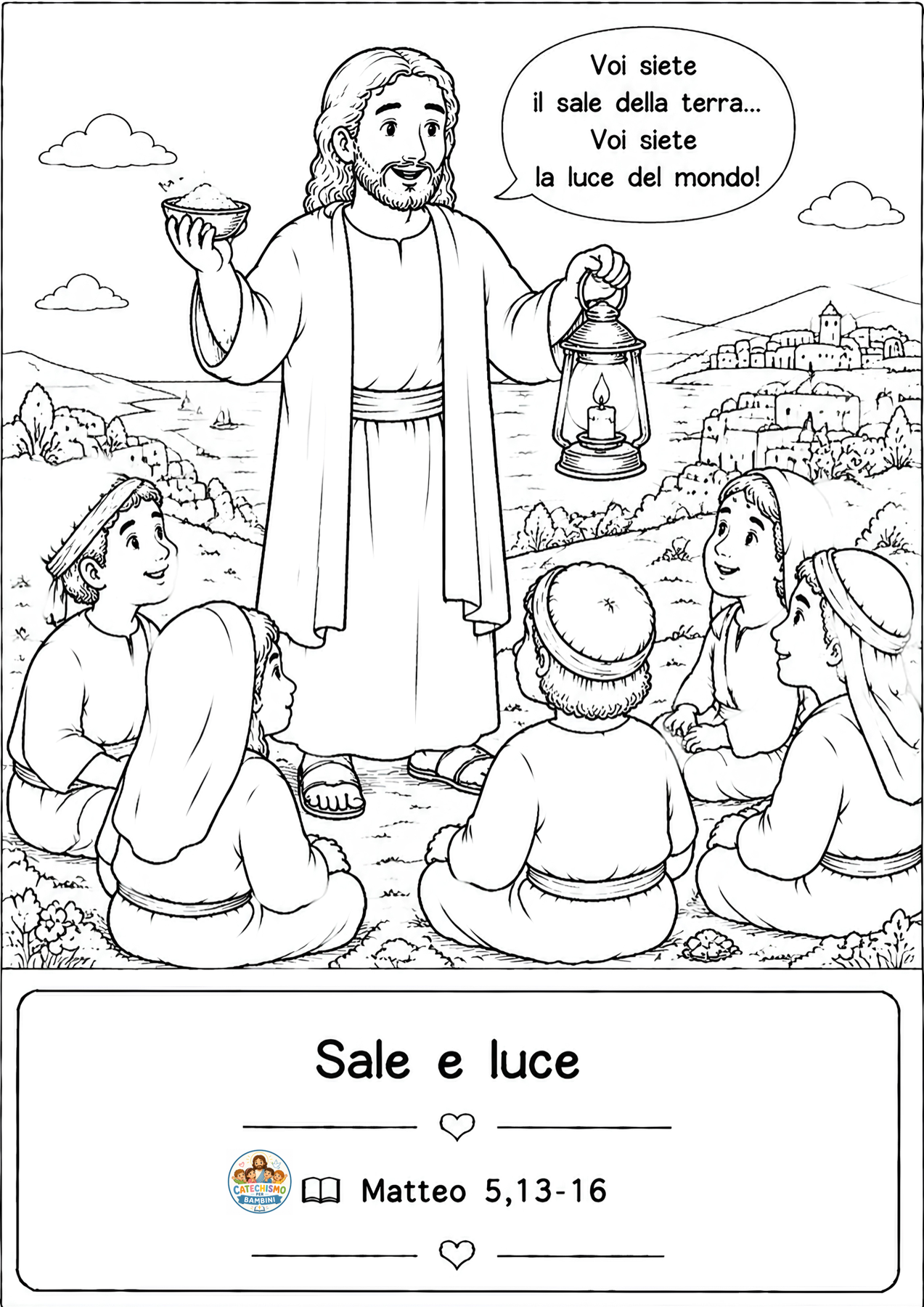 Disegno da colorare: Sale e luce