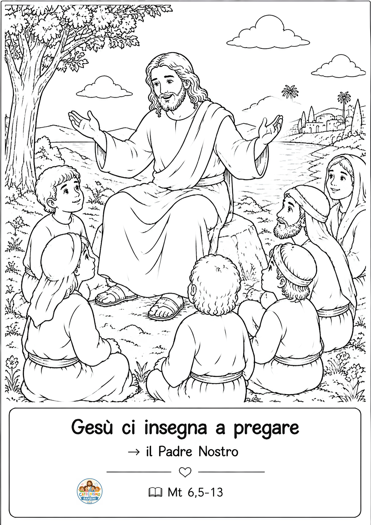 Disegno da colorare: Il Padre nostro