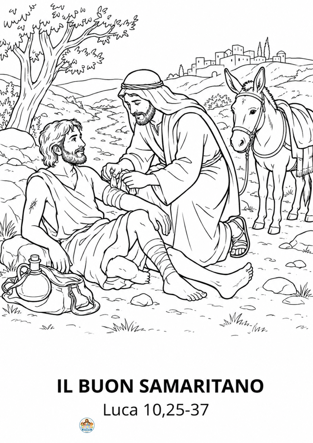 Disegno da colorare: Il buon Samaritano