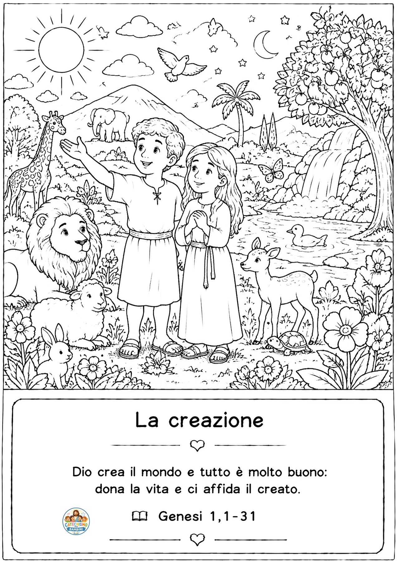 Disegno da colorare: La creazione