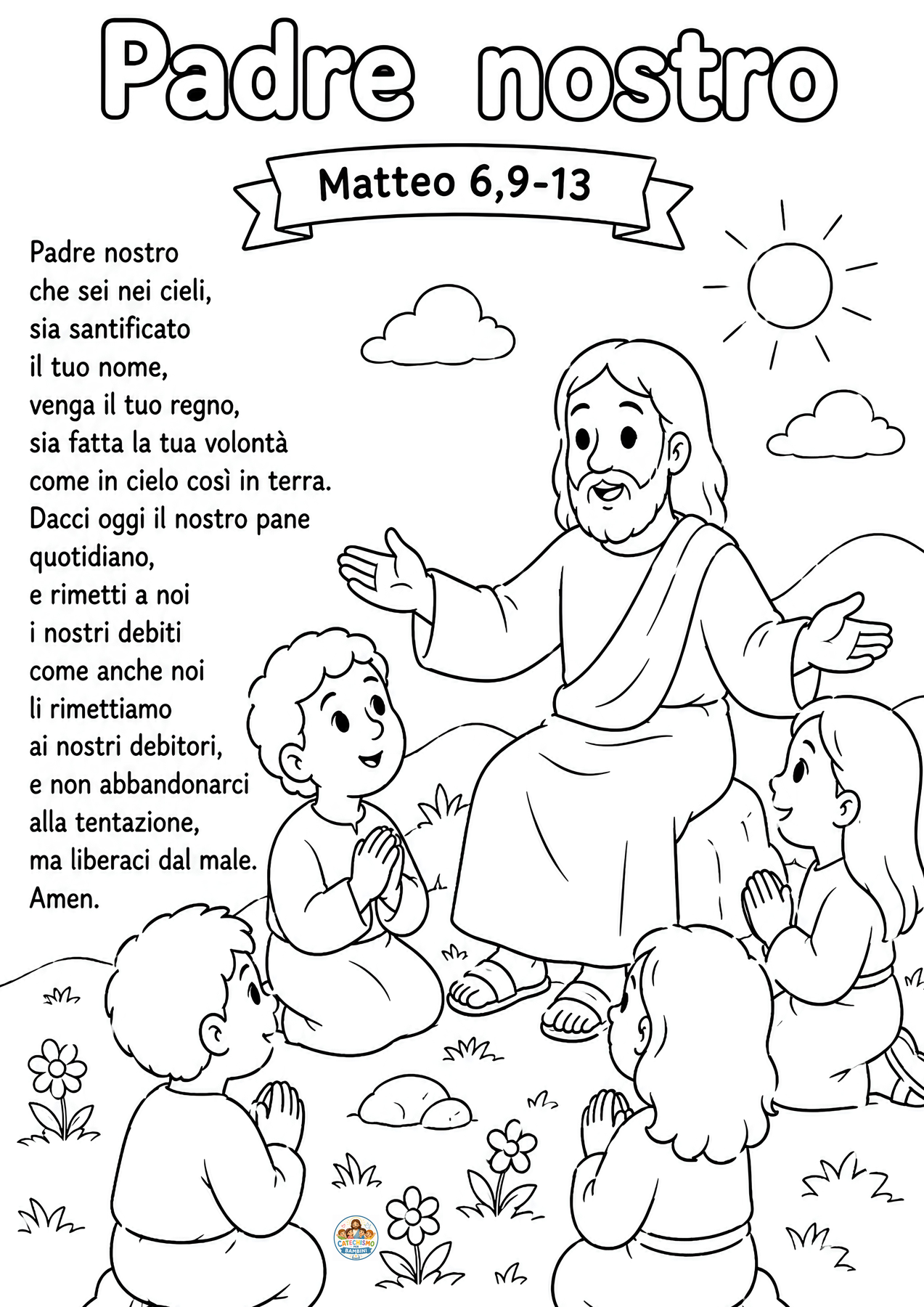 Disegno da colorare: Padre nostro