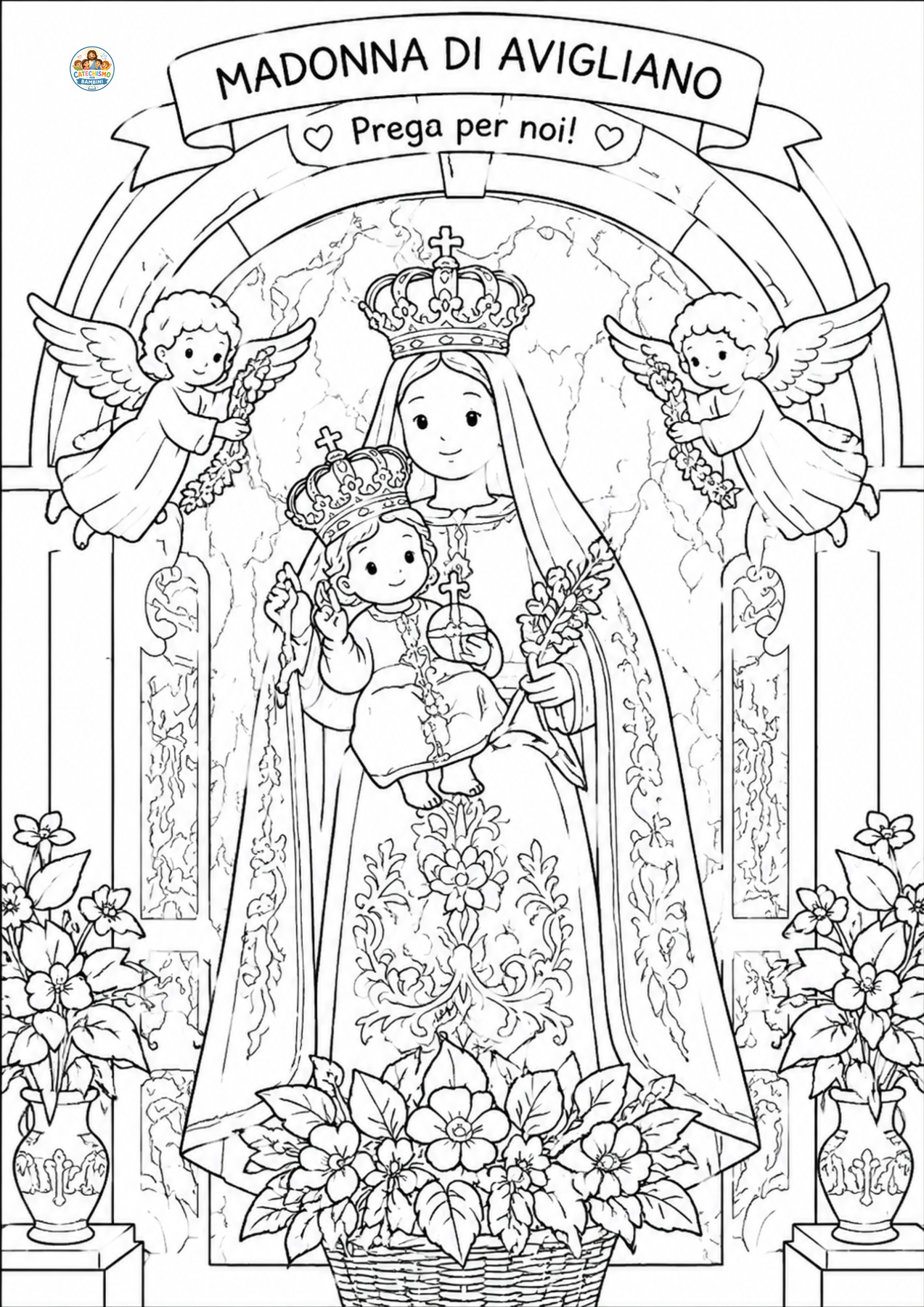 Disegno da colorare: Madonna di Avigliano