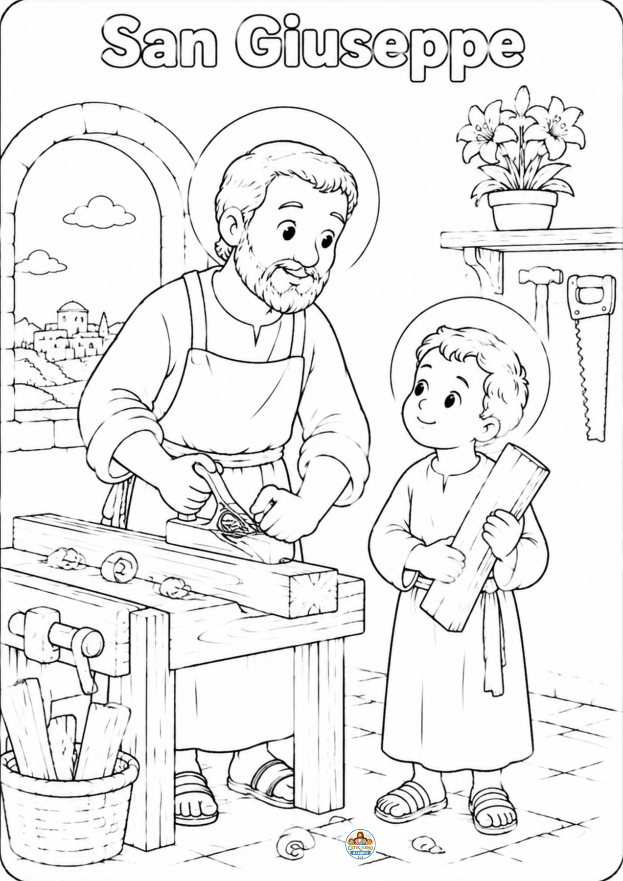 Disegno da colorare: San Giuseppe