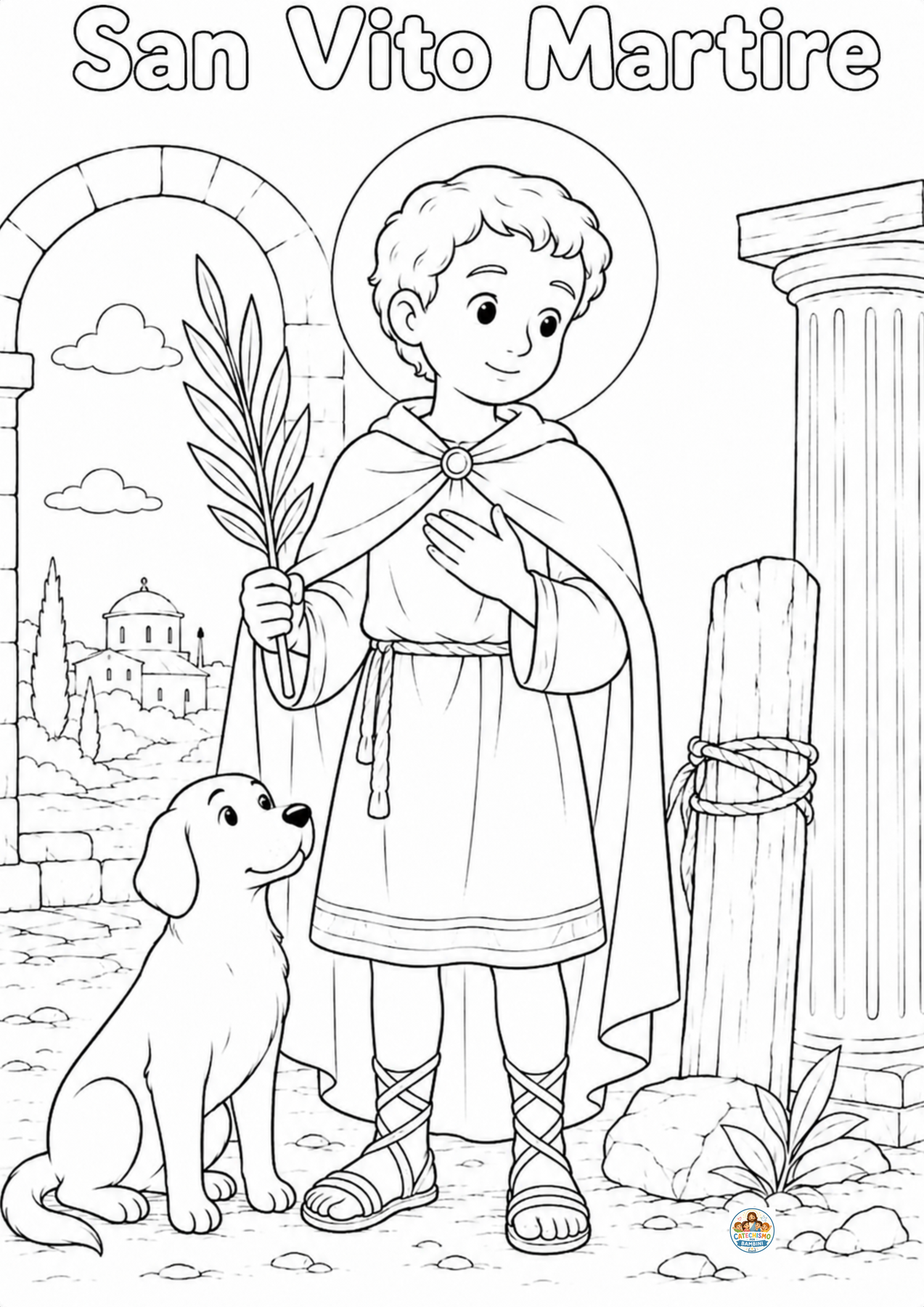 Disegno da colorare: San Vito Martire